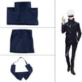 thumbnail image 4 of Anime Jujutsu Kaisen Cosplay Disfraces Gojo Satoru Chamarra Pantalones Conjunto De Halloween Fiesta De La Escuela Secundaria Uniforme, 4 of 4