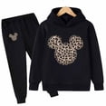 thumbnail image 2 of Conjunto de 2 uds de sudaderas con capucha con estampado de Mickey y Minnie Mouse de Disney de dibujos animados, conjunto de ropa para niñas pequeñas, chándal para niños de 1 a 16 años, Suit120CM Gao Jinjia LED, 2 of 2