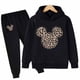 thumbnail image 2 of Conjunto de 2 uds de sudaderas con capucha con estampado de Mickey y Minnie Mouse de Disney de dibujos animados, conjunto de ropa para niñas pequeñas, chándal para niños de 1 a 16 años, Suit140CM Gao Jinjia LED, 2 of 2
