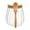A-3A-home supplies, variant on LEFTHIGH Home Glass Tea Leaf Storage Jar with Airtight Lid Bamboo Spoon Airtight Canister for Spices Coffee Kitchen Easter Decorations
