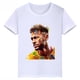 thumbnail image 3 of Camiseta de algodón blanca informal de verano con estampado de avatar de Neymar para niños y niñas, camiseta deportiva de manga corta, 3 of 5