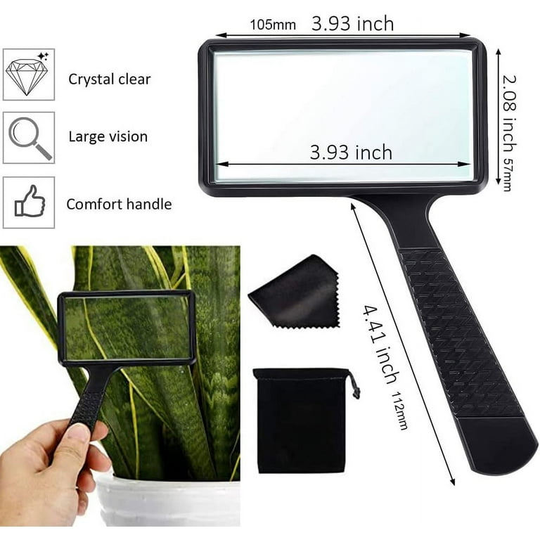 Reizen 2.5X Hands Free Full Page Magnifier for Reading