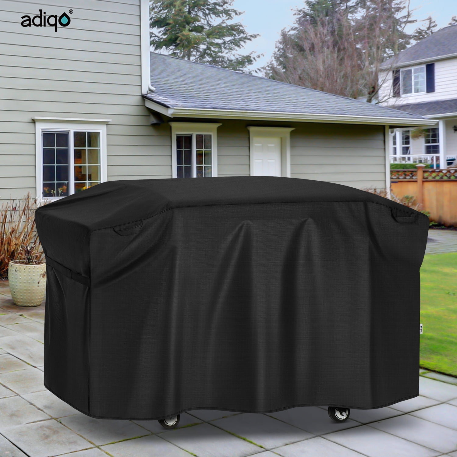 Adiqo 36 Inch Griddle Cover for Cooking Station with Hood, UV-Resistant Waterproof Outdoor Flat Top Grill Cover