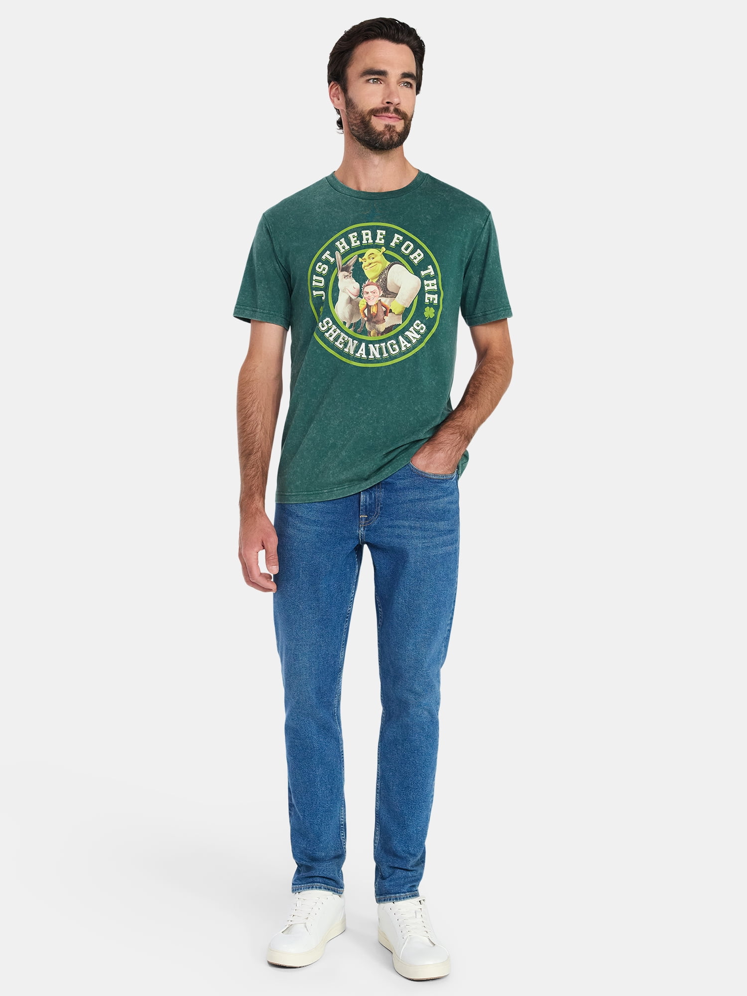 Shrek, Men's & Big Men's St. Patrick's Day Graphic Tee, Sizes XS-3XL