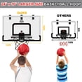 thumbnail image 2 of Canasta de baloncesto HYES, 24 x 16 cm, grande, para interiores, con tablero, 2 of 9