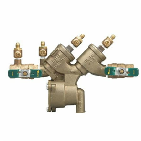 Reduced Pressure Zone Assembly - WATTS 919 Quarter-Turn Reduced Pressure Zone Assembly, 3/4 Inch, NPT, 175 psi, 3-1/2 Inch Cap to Inlet Center