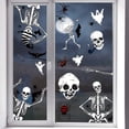 thumbnail image 2 of Halloween Window Clings - Double-Side Removable Halloween Window Stickers Glass Decals for Party Decorations Pumpkin Spider Bat Ghost Witch Window Décor, 2 of 3