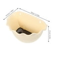 thumbnail image 6 of OFFIGAM 1Pc Semicircle Plastic Wall Planter in Beige for Hanging Indoor and Outdoor Flower Display, 6 of 8
