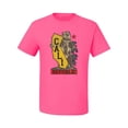 thumbnail image 2 of Cali California Bear Holding State Pop Culture Men's Graphic T-Shirt, Neon Pink, 5XL, 2 of 3