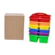 thumbnail image 1 of Juego de 6 cajas de almacenamiento para el aula, contenedores apilables y versátiles para maquillaje. Paquete de caja, 1 of 9