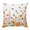 Orange White Green, variant on Throw Pillow Covers, Orange Green Fall Decorative Throw Pillow Covers 18x18 Inch, Thanksgiving Pumpkins Maple Leaf Square Linen Pillow Cases for Couch/Living Room/Sofa
