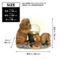 thumbnail image 2 of Accent Collection Solar Garden Dog Statue, Housewarming Gift For Dog Lovers, 9" Outdoor Decor, 2 of 7