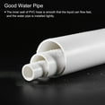 thumbnail image 6 of Uxcell Rigid Round Pipes High Impact for Water Pipe Crafts Cable Sleeve White 27.2mm x 32mm, 6 of 6