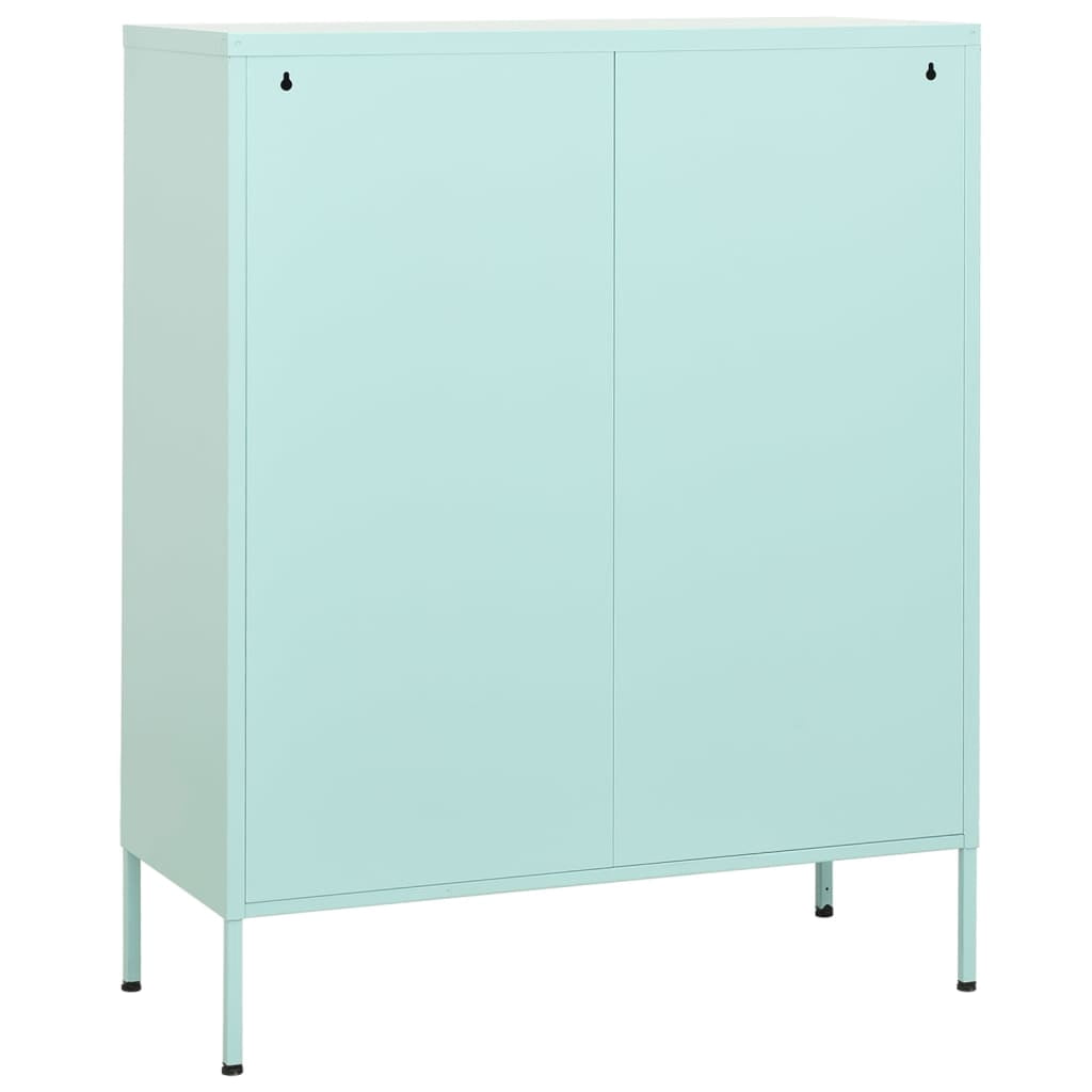 vidaXL Storage Cabinet Freestanding File Cabinet with Shelves for Office Steel