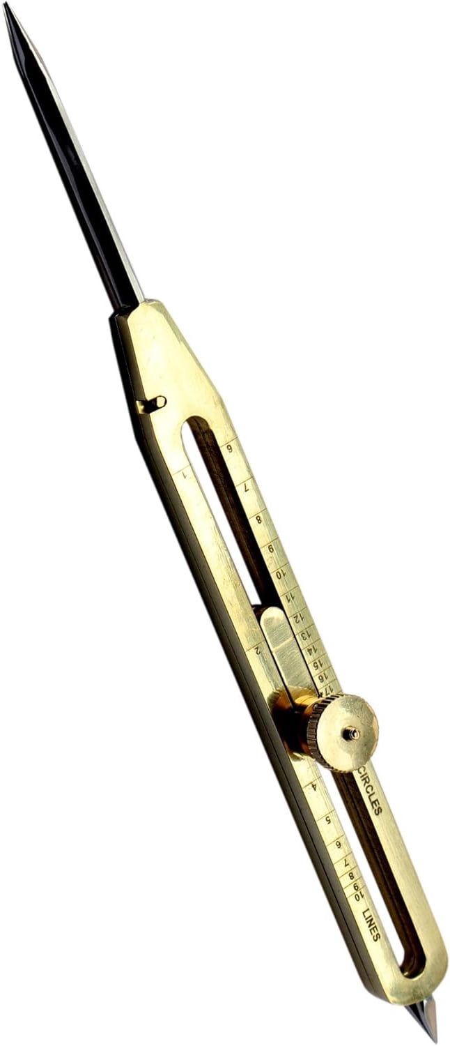 Solid Brass Proportional Divider 9 inch with Nice Hardwood Box