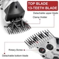thumbnail image 4 of 1500W Adjustable Heavy Duty Electric Shearing Clipper for Shaving Fur Wool in Sheep, Goats, Cattle, and Other Farm Livestock Pet ,Premium High Carbon Steel Blade, 4 of 6