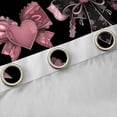 thumbnail image 4 of Feelyou Black Pink Bowknot Curtains Pack of 2 (42x84 Each), Vintage Fashion Bow Curtains Blackout, Fairy Tale Princess Bedroom Curtains, Curtains and Drapes Decor, 4 of 6