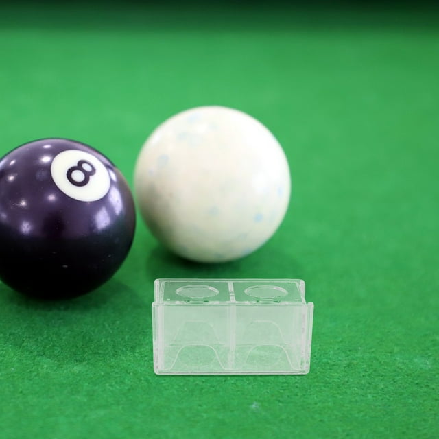 Luxshiny 5Pcs Billiards Chalk Storage Transparent Chalk Case for Pool Table Accessories and Tournaments