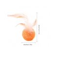 thumbnail image 4 of 1pc Random Color Cat Grinding Claw Toy With Feathers, Beads, Rope And Ball Design, 4 of 5