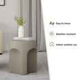 thumbnail image 3 of VENTOPYR Concrete Outdoor Side Table,Drum-Shaped Accent Table, 3 of 9