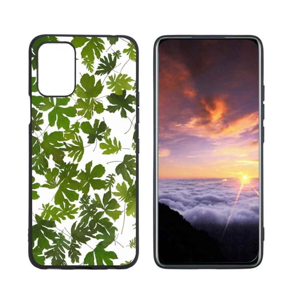 Compatible with LG K42 Phone Case, Leaves-10 Case Men Women, Flexible Silicone Shockproof Case for LG K42