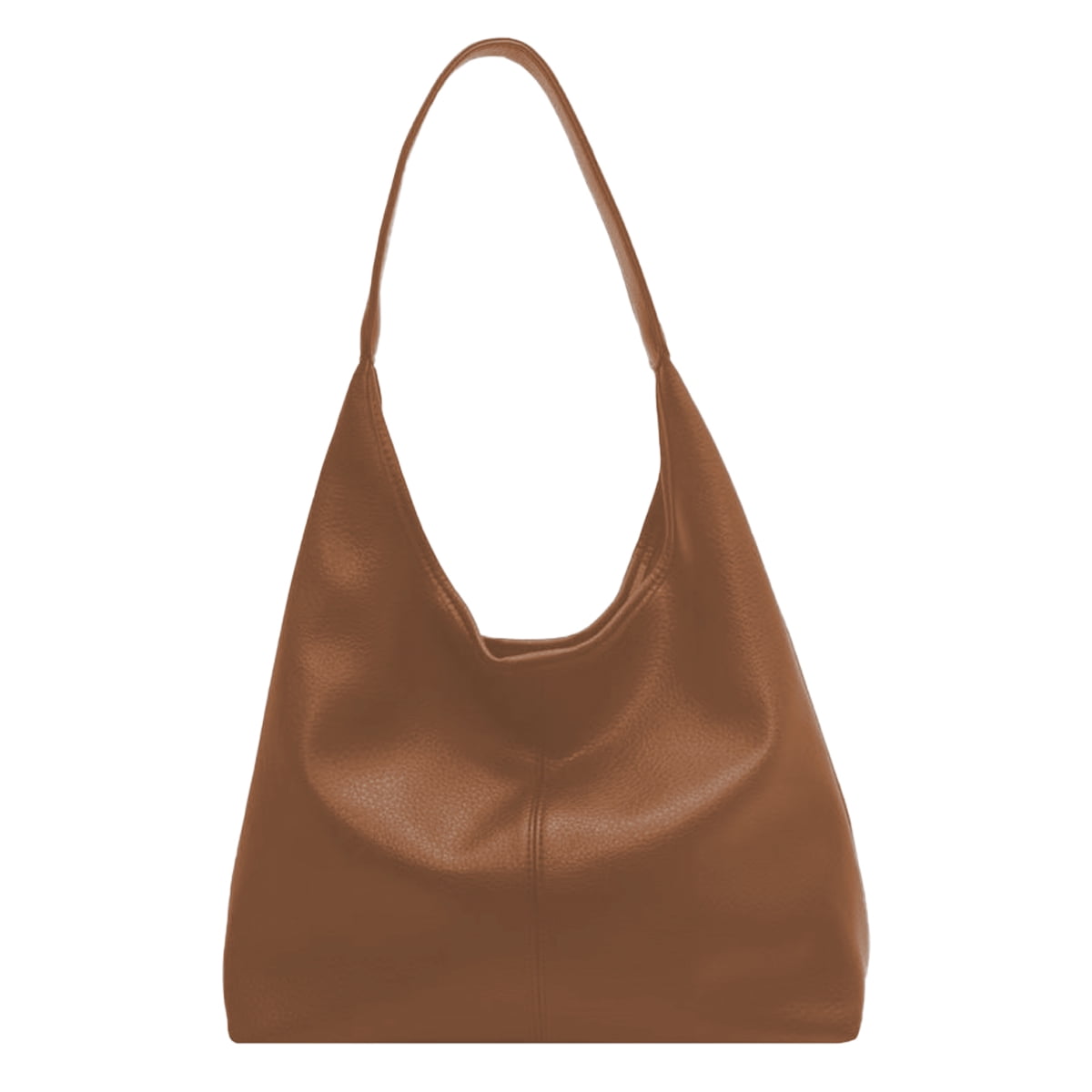 Xiaocao8 Hobo Bags for Women Tote Bag Retro Faux Leather Crossbody Bag Soft Shoulder Purses Handbags Large Capacity with Magnetic Buckle, Coffee