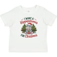 thumbnail image 3 of Inktastic I Want a Hippopotamus for Christmas Boys or Girls Baby T-Shirt, 3 of 5