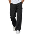 thumbnail image 3 of cllios Cargo Pants for Men Loose Fit Straight Leg Trousers Quick Dry Lightweight Casual Work Pants with Flap Pockets m-4xl, 3 of 10