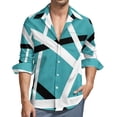 thumbnail image 1 of Camisa de manga larga para hombre Camisa informal abstracta novedosa para vacaciones, uso diario, fin de semana, moda informal, otoño e invierno, manga larga, 1 of 6