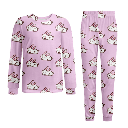 

Easter Pajamas-Little Boys Long Sleeve Pajamas Kids Child Pjs Easterr Bunny Egg Carrot Kawaii Pajamas Size 150
