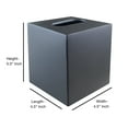 thumbnail image 2 of nu steel Basic Square Luxury Tissue Box Holder, Matt black  TG9H-MATBLK, 2 of 5