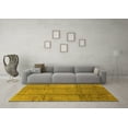 thumbnail image 3 of Ahgly Company Indoor Square Oriental Yellow Industrial Area Rugs, 7' Square, 3 of 4