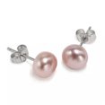 thumbnail image 3 of K-KED 925 Silver Freshwater Cultured Pearl Stud Earrings 7-8mm Gift Jewelry-White, 3 of 8