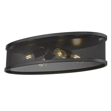 

Channing 4-Light Metal Flush Mount - 24 in Black