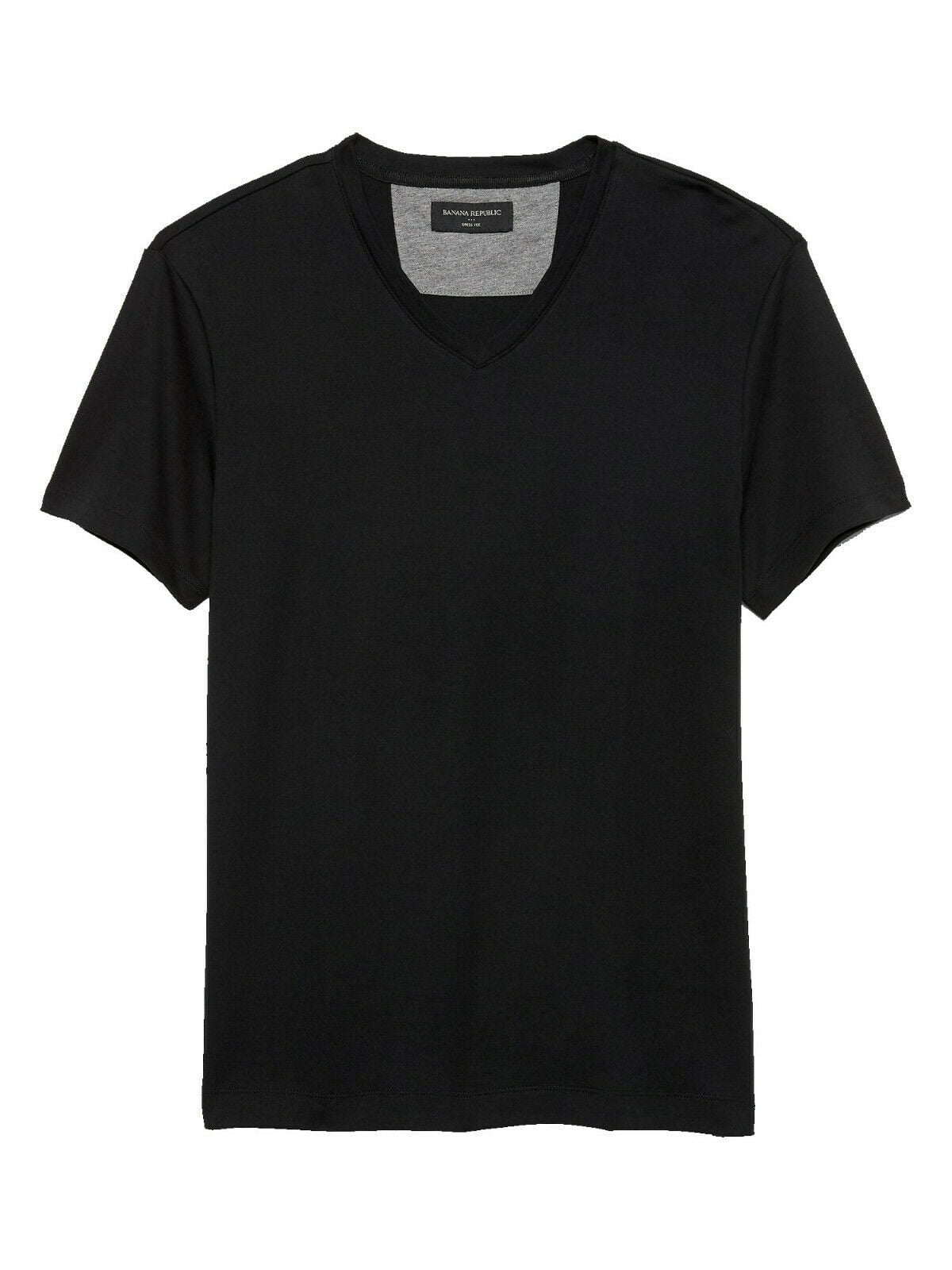 New Banana Republic Mens V-Neck Dress T Shirt, Black, S 3127-6 