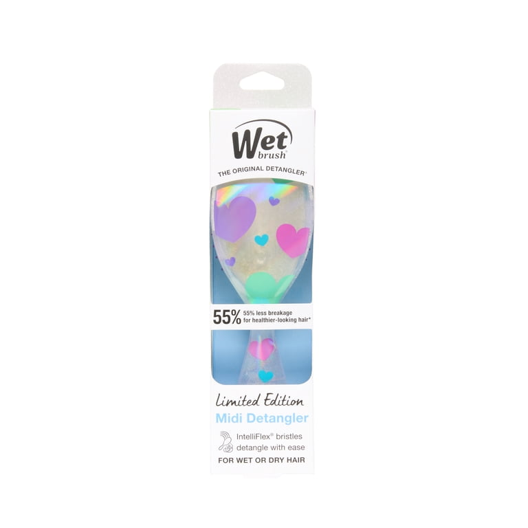 Wet Brush Midi Detangler, Glitter Hearts, All Hair Types photo 2