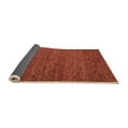 thumbnail image 2 of Ahgly Company Indoor Round Abstract Orange Modern Area Rugs, 7' Round, 2 of 4