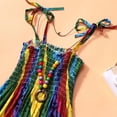 thumbnail image 3 of Girls Casual Summer Floral Beach Wear Boho Dress Spaghetti Strap Sundress, 3 of 6