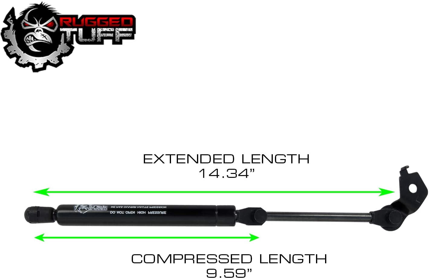 Front Hood Lift Support Shock Gas Strut Fits 1991-1996 Toyota Camry, 1992-1996 Lexus ES300 RT080035L/R By Rugged TUFF