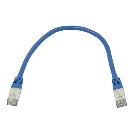UPC: 0757901812491 | Monoprice ZEROboot series – Patch cable – RJ-45 (M) to RJ-45 (M) – 1 ft – STP – CAT 6a – stranded – blue