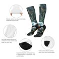 thumbnail image 5 of Haiem Turtle In Jungle Waterfall Socks, Funny Novelty Crazy Design Cotton Socks Sports Socks Knee High Socks For Men, Women,1Pairs - Gift For Working Friends, 5 of 8