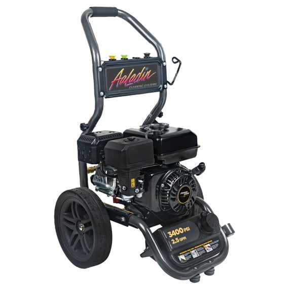 Aaladin Cleaning Systems 3400 Psi 2.5 Gpm Gas Powered Cold Water Pressure Washer With 4 Spray Tips