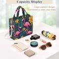 thumbnail image 5 of FORMRS Womens Corduroy Tote Bag Crossbody Shoulder Handbag with Pocket, Yellow Floral Flamingo, 5 of 7