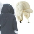 thumbnail image 1 of Gorro con Orejeras Perfecl Beige Gorro Cálido con Visera Resistente al Viento, 1 of 8