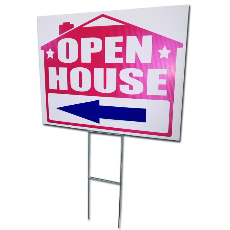 5 Pack Estate Sale Signs Kit with stakes, and arrow stickers