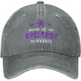 thumbnail image 2 of Baseball Hats for Women Cancer Hat for Men's Outdoor Caps Trendy Epilepsy Awareness Sports Cap, 2 of 8