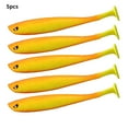 thumbnail image 2 of Sonducket 5 uds cebo en forma de T atractivo sintético reutilizable aparejos cebos simulación vívido realista útil señuelo de pesca Pescar Cola naranja amarilla, 2 of 6