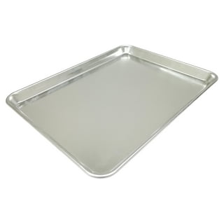 CURTA 6 Pack Aluminum Sheet Pan, NSF Listed Half Size 18 x 13 inch  Commercial Bakery Cake Bun Pan, Baking Tray