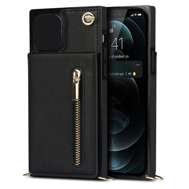 Cáscara del teléfono móvil con cremallera Exquisita funda protectora del teléfono Cáscara de protección del teléfono móvil