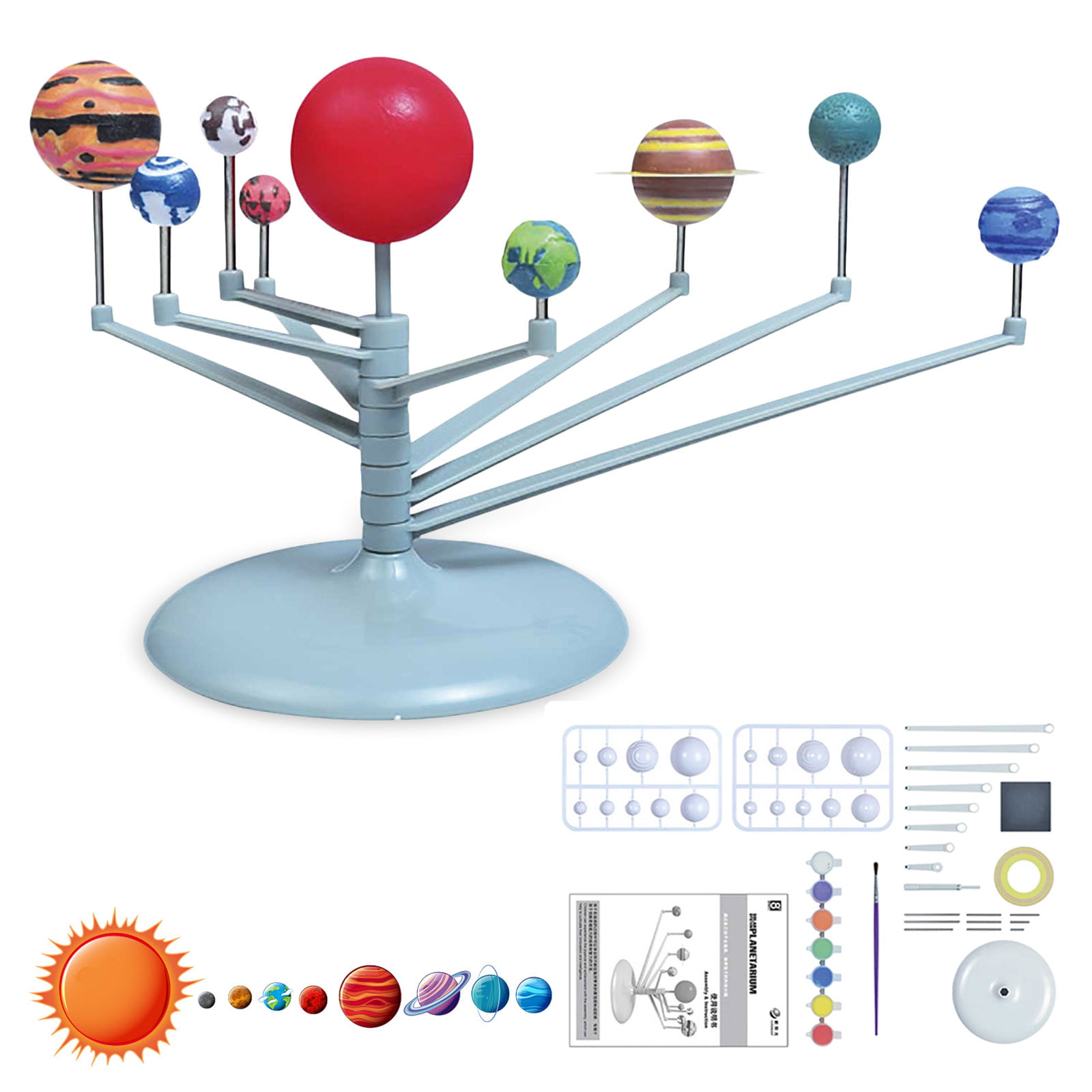 🪐 EASY Paint Stick Solar System Model Project and Activity for Kids